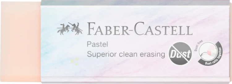 Gumka dust-free eco pastelowa Faber-Castell – zdjęcie 4