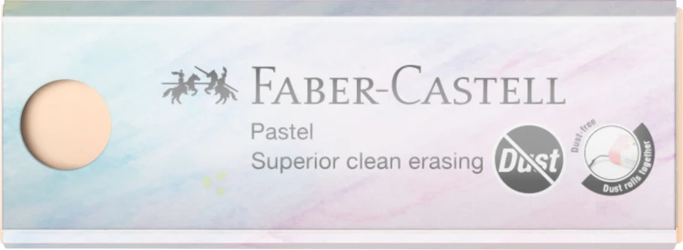Gumka dust-free eco pastelowa Faber-Castell – zdjęcie 5