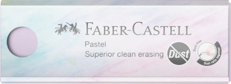 Gumka dust-free eco pastelowa Faber-Castell – zdjęcie 6