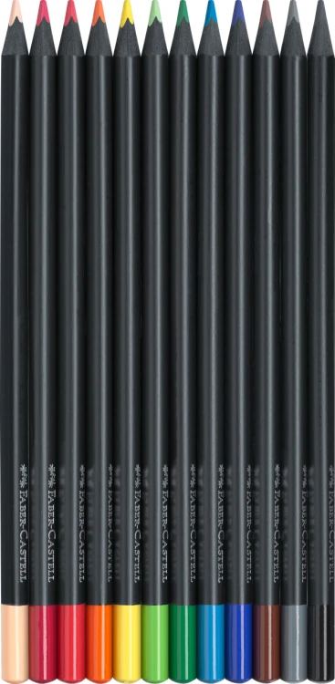 Kredki trójkątne black edition 12 kol. Faber-Castell – zdjęcie 2