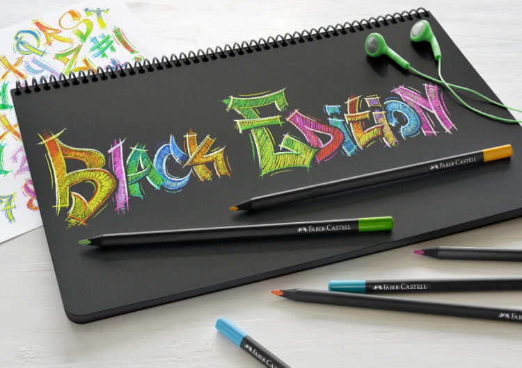 Kredki trójkątne black edition 12 kol. Faber-Castell – zdjęcie 3