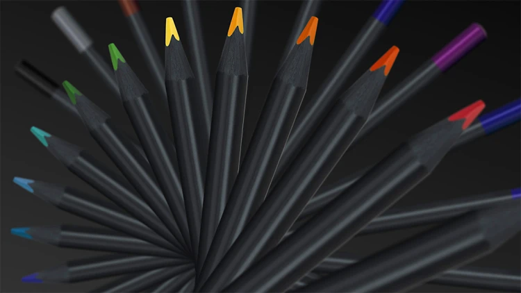 Kredki trójkątne black edition 12 kol. Faber-Castell – zdjęcie 4