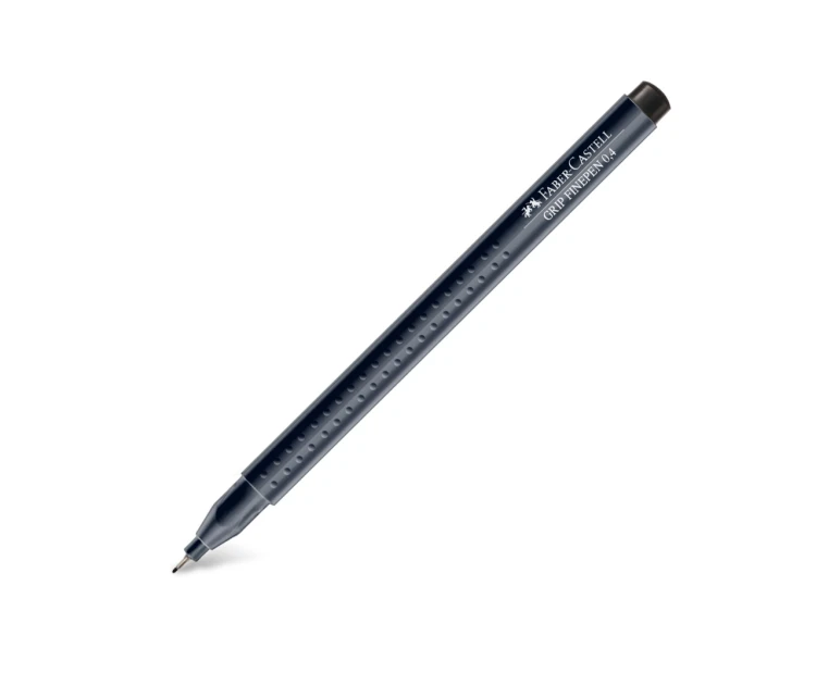 Cienkopis grip czarny Faber-Castell – zdjęcie 3