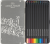 Kredki trójkątne black edition 12 kol.opakowanie metalowe Faber-Castell – zdjęcie 2