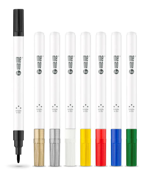 Marker olejowy MM300 MemoBe, końcówka okrągła 1-1,5 mm niebieski – zdjęcie 3