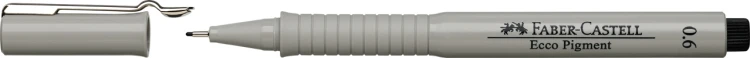 Cienkopis ecco pigment 0,6 mm czarny Faber-Castell – zdjęcie 2