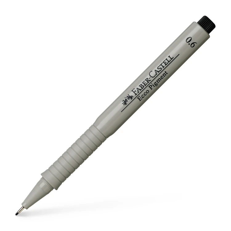 Cienkopis ecco pigment 0,6 mm czarny Faber-Castell – zdjęcie 5