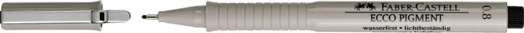 Cienkopis ecco pigment 0,8 mm czarny Faber-Castell – zdjęcie 2
