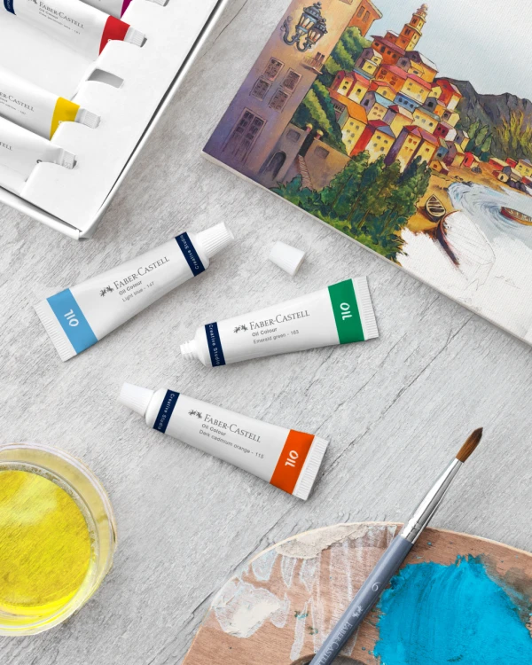 Farby olejne creative studio 24 kol x 9 ml tubki opakowanie kartonowe Faber-Castell – zdjęcie 2