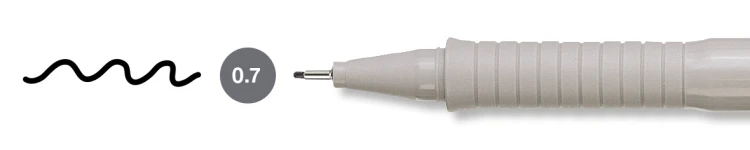 Cienkopis ecco pigment 0,7 mm czarny Faber-Castell – zdjęcie 4