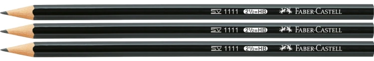 Ołówek 1111 HB czarny 3 sztuki blister Faber-Castell – zdjęcie 2