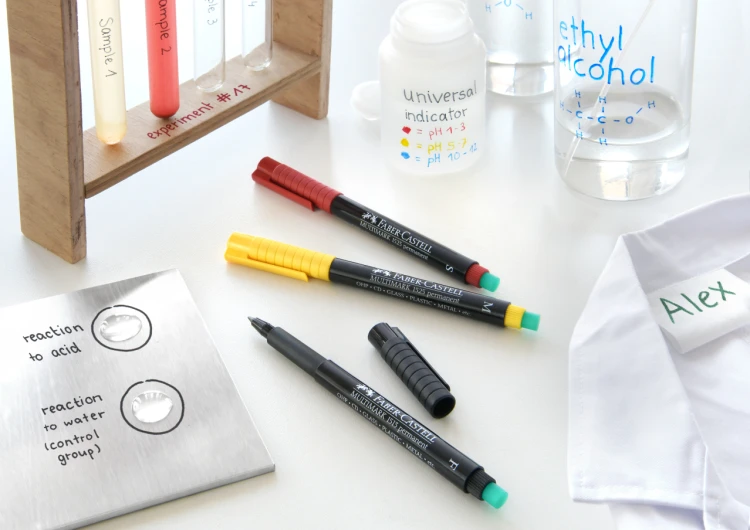 Multimark OHP permanentny m czerwony Faber-Castell – zdjęcie 4