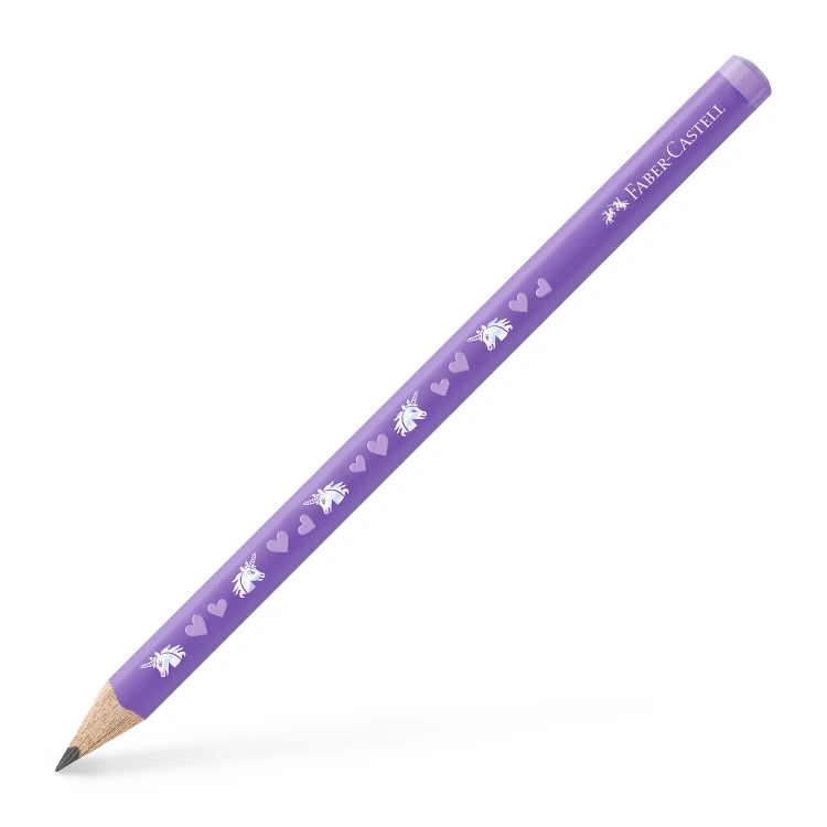 Ołówek jumbo edycja jednorożec HB fioletowy Faber-Castell – zdjęcie 2