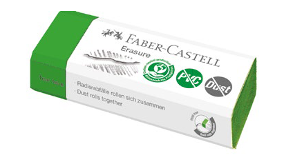 Gumka dust-free zielona Faber-Castell – zdjęcie 2