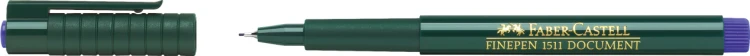 Cienkopis finepen 1511 0,4 mm niebieski Faber-Castell – zdjęcie 2