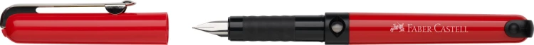 Pióro wieczne szkolne czerwone + 6 naboi Faber-Castell – zdjęcie 2