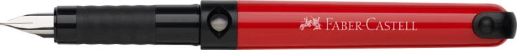 Pióro wieczne szkolne czerwone + 6 naboi Faber-Castell – zdjęcie 3