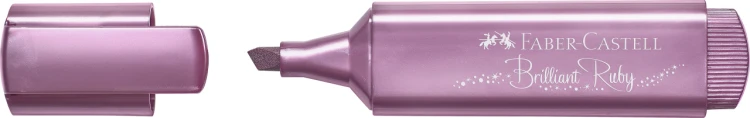 Zakreślacz 1546 metaliczny rubinowy Faber-Castell – zdjęcie 2