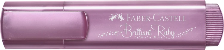 Zakreślacz 1546 metaliczny rubinowy Faber-Castell – zdjęcie 3