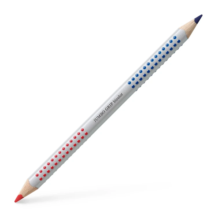 Kredka jumbo grip dwustronna czerwona/niebieska Faber-Castell – zdjęcie 2