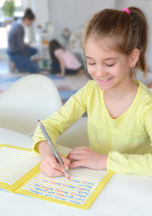 Kredka jumbo grip dwustronna czerwona/niebieska Faber-Castell – zdjęcie 5