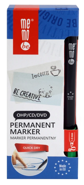 Marker permanentny OHP MemoBe MM253 końcówka C 1-3 mm zielony – zdjęcie 4