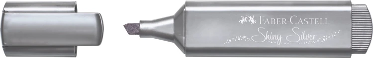 Zakreślacz 1546 metaliczny srebrny Faber-Castell – zdjęcie 2