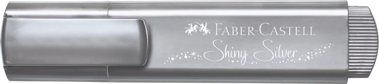 Zakreślacz 1546 metaliczny srebrny Faber-Castell – zdjęcie 3