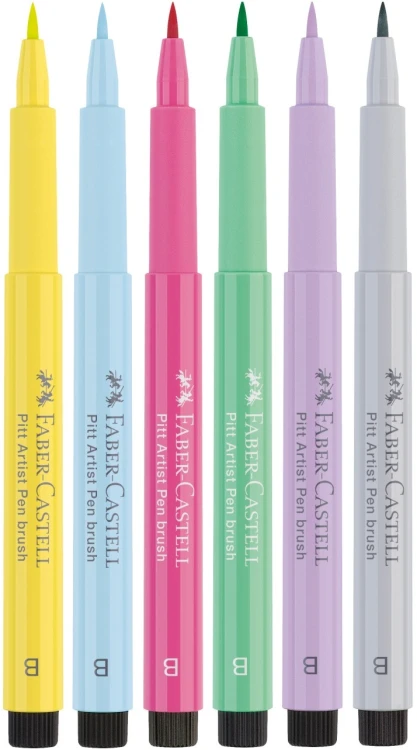 Pitt artist pen pastel etui 6 szt. Faber-Castell – zdjęcie 2