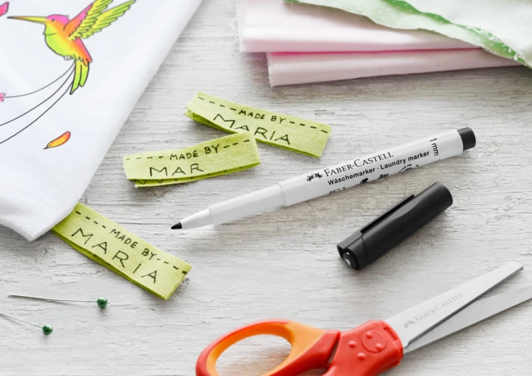 Pisak do znakowania tkanin czarny 1 szt. blister Faber-Castell – zdjęcie 6