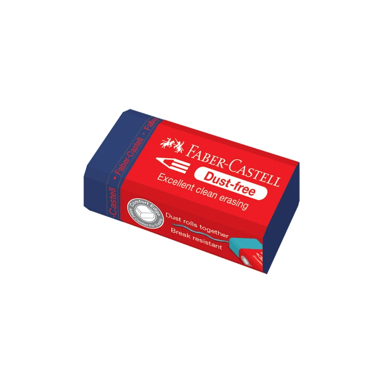 Gumka dust free kolory pastelowe Faber-Castell – zdjęcie 2