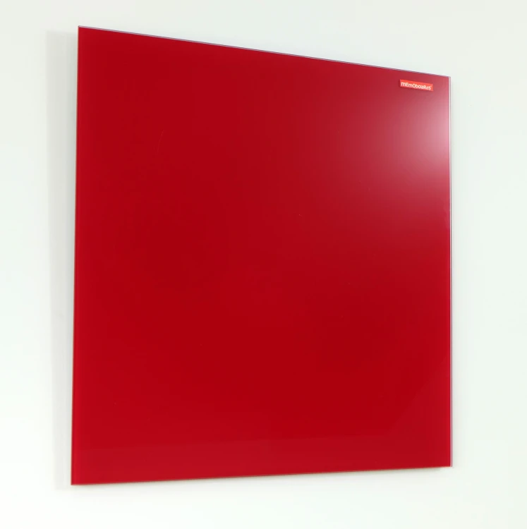 Tablica szklana magnetyczna 600X400 mm memoboards czerwona – zdjęcie 2