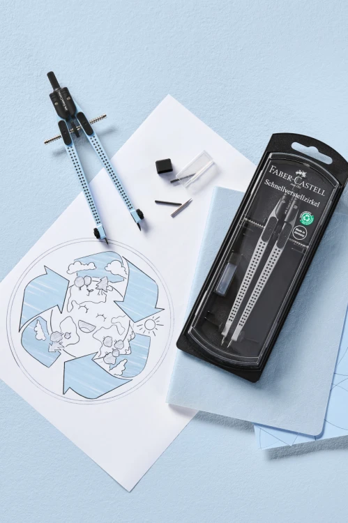 Cyrkiel grip 2001 sky(jasnoniebieski)faber-castell – zdjęcie 2