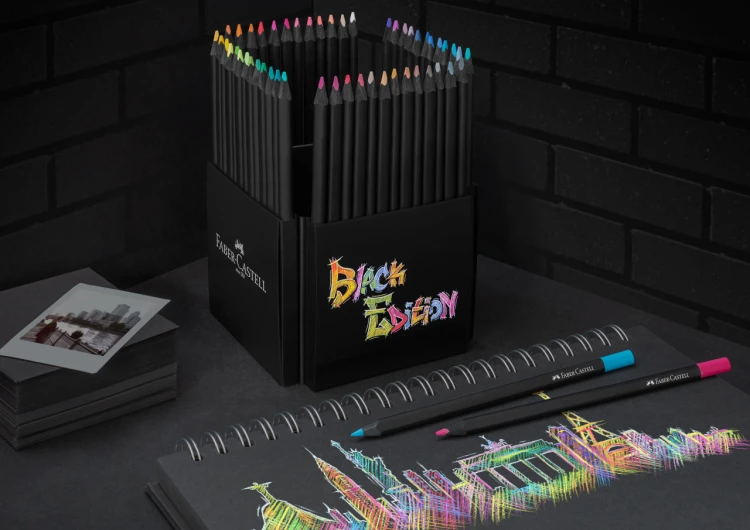 Kredki trójkątne black edition 50 kol. Faber-Castell – zdjęcie 6