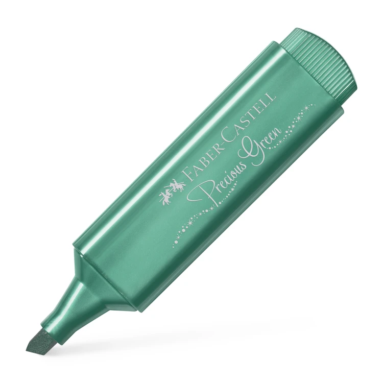 Zakreślacz 1546 metaliczny zielony Faber-Castell – zdjęcie 4