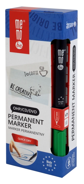 Marker permanentny OHP MemoBe MM250 końcówka S 0,3 mm zielony – zdjęcie 5