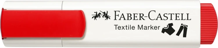 Marker do tkanin czerwony Faber-Castell – zdjęcie 3