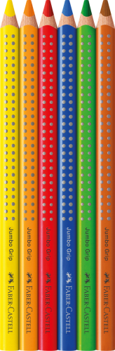 Kredki jumbo grip 6 kol. opakowanie karton Faber-Castell – zdjęcie 2