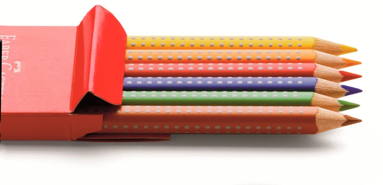 Kredki jumbo grip 6 kol. opakowanie karton Faber-Castell – zdjęcie 3