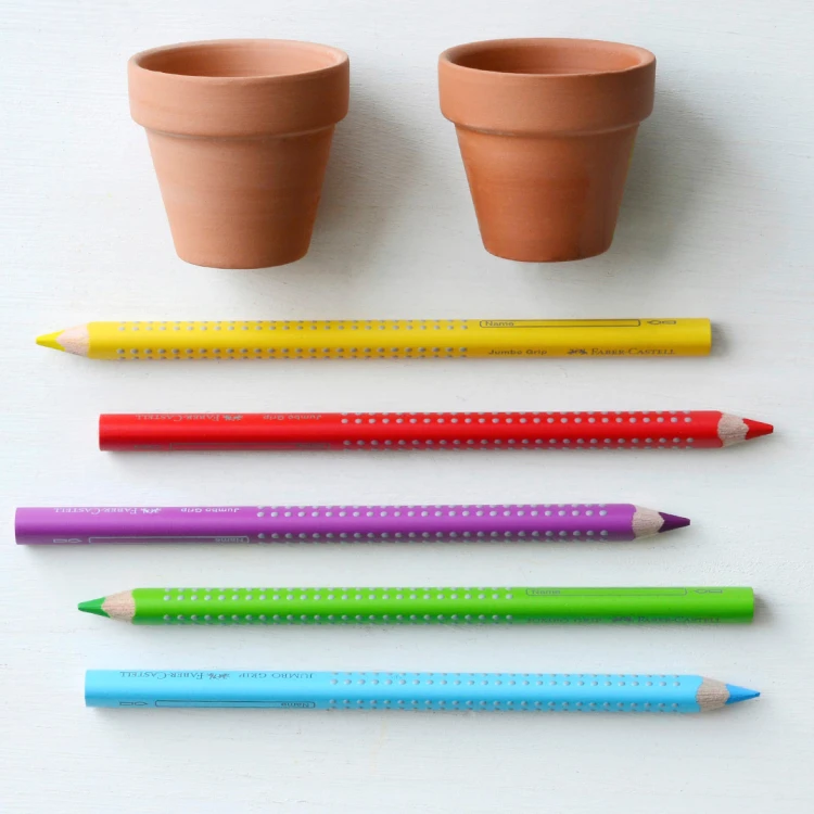 Kredki jumbo grip 6 kol. opakowanie karton Faber-Castell – zdjęcie 4