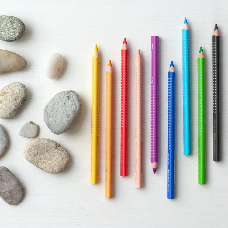 Kredki jumbo grip 6 kol. opakowanie karton Faber-Castell – zdjęcie 6