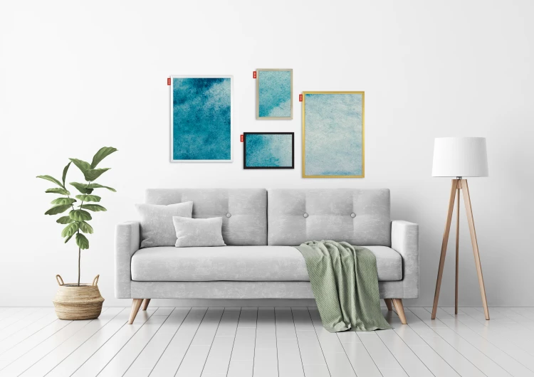 Ramka na zdjęcia MEMOBE, rama aluminiowa czarna, 50x40 cm – zdjęcie 2
