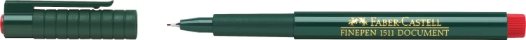 Cienkopis finepen 1511 0,4 mm czerwony Faber-Castell – zdjęcie 2