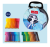 Flamastry connector 33 szt. walizka football Faber-Castell – zdjęcie 3