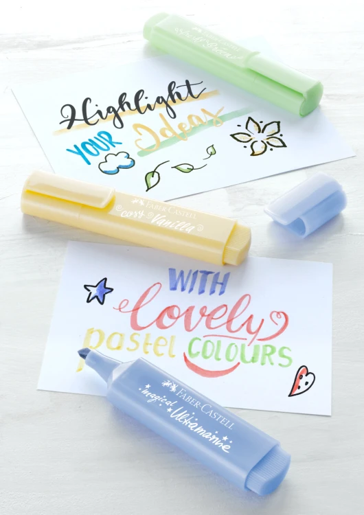Zakreślacz 1546 pastelowy żółty Faber-Castell – zdjęcie 5