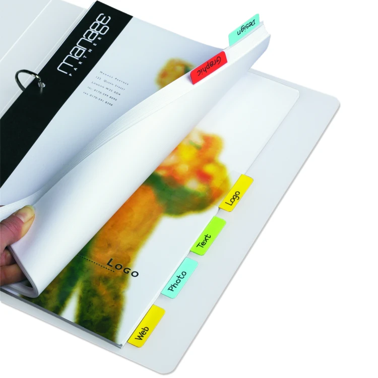 ZAKŁADKI INDEKSUJĄCE DJOIS x 3L MIX KOL. 24 SZT. DWUSTRONNE 12X40MM – zdjęcie 6