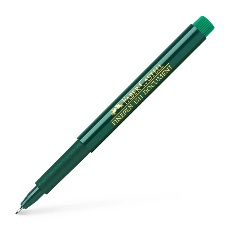 Cienkopis finepen 1511 0,4 mm zielony Faber-Castell – zdjęcie 4