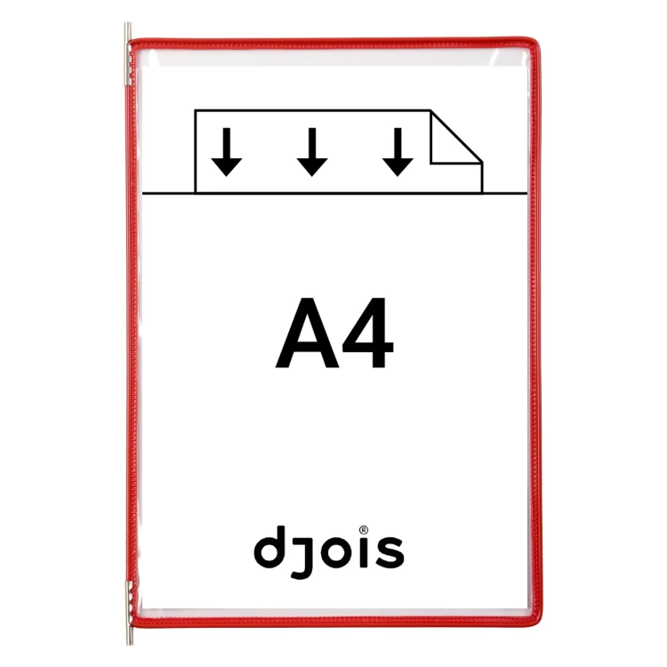 PANEL PREZENTACYJNY DJOIS x TARIFOLD A4 10 SZT. OTWARCIE Z GÓRY KOLOR CZERWONY – zdjęcie 5