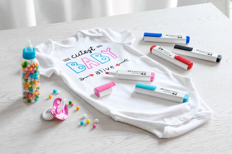 Marker do tkanin jasnoniebieski Faber-Castell – zdjęcie 5