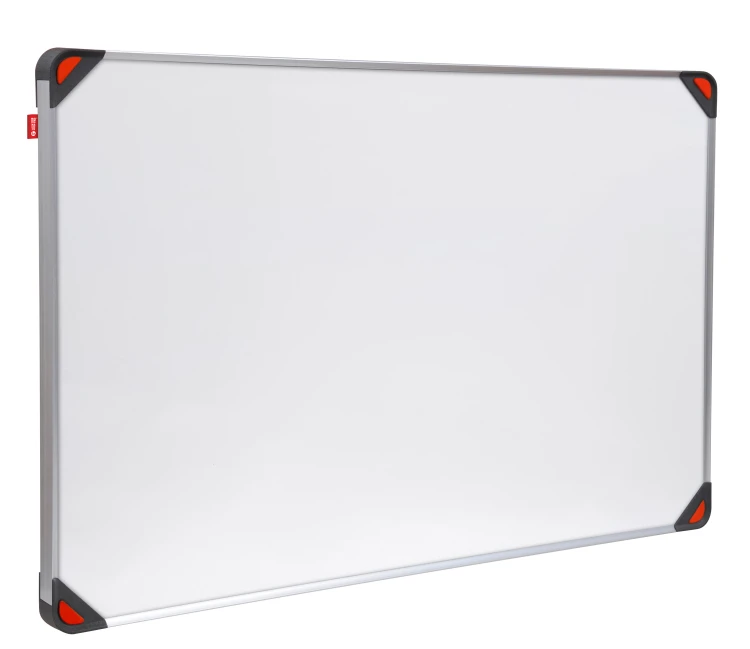 Tablica suchościeralna magnetyczna MEMOBE, powierzchnia biała, rama aluminiowa srebrna EDGE, 90x60 cm – zdjęcie 4